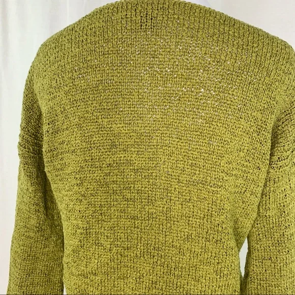 J. Crew flared sleeve swing green v-neck sweater - Picture 7 of 14